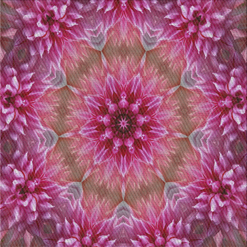 Wool Floral Indoor Rug, Square 7'