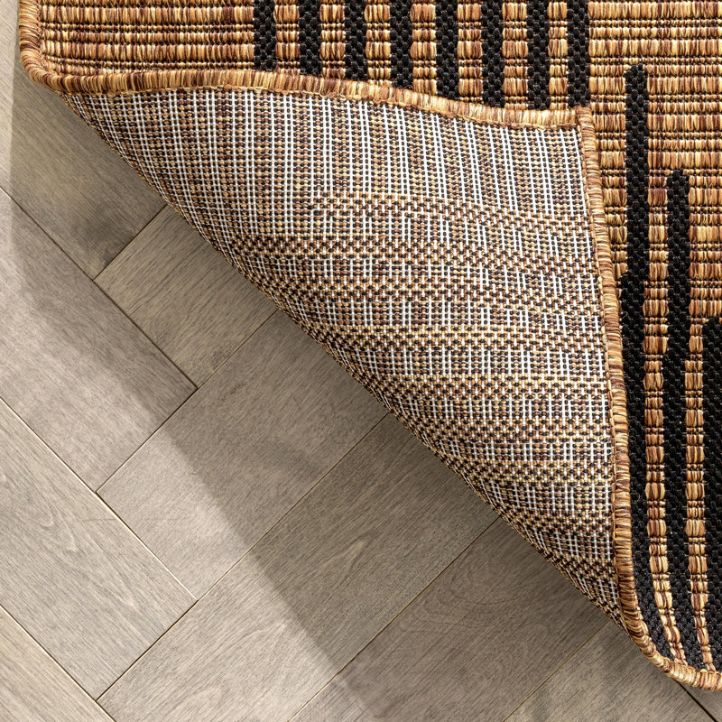 Rectangle Moroccan Synthetic Hand Woven Indoor / Outdoor Area Rug, Rectangle 160 x 220cm