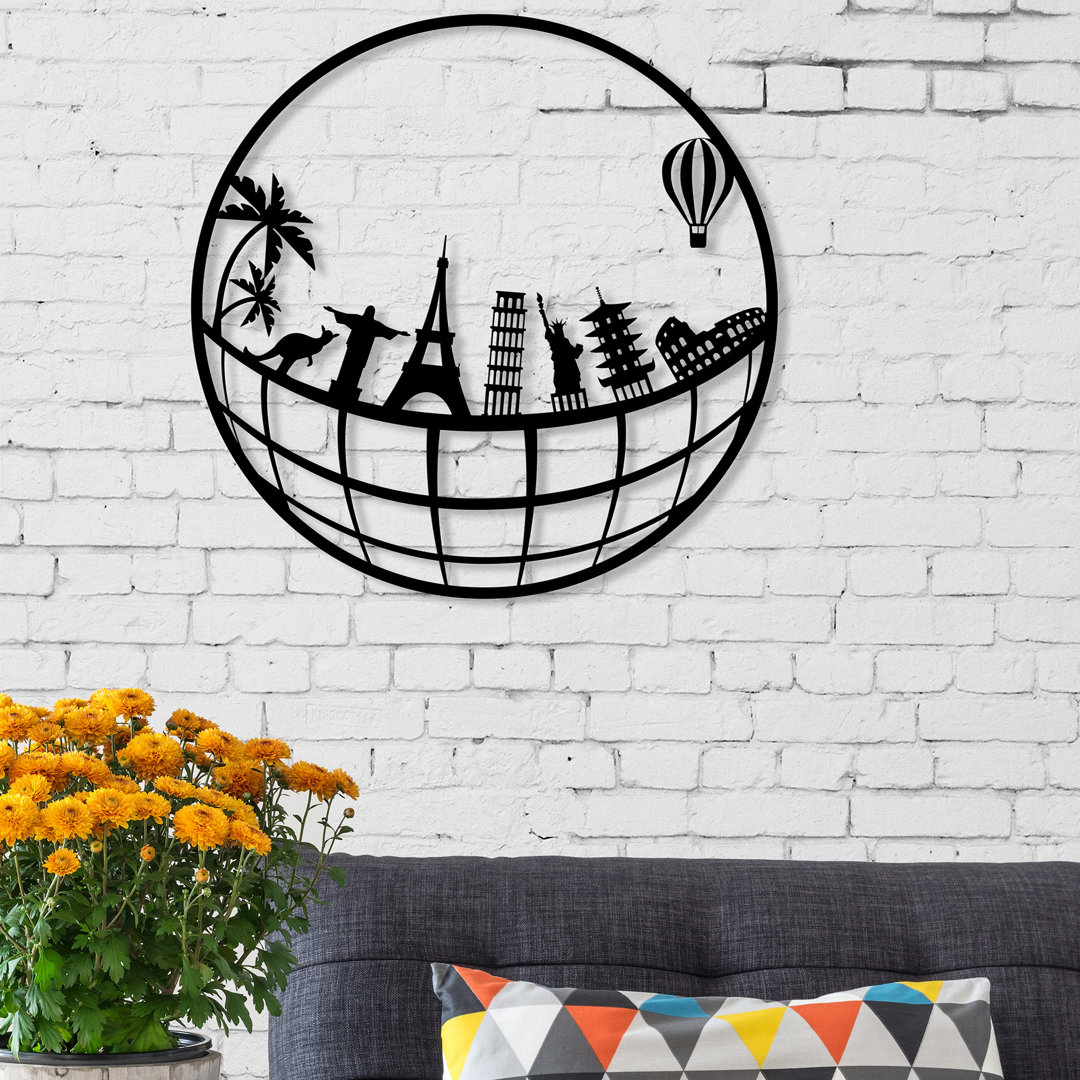 Traditional Wall Decor on Metal World Menagerie