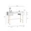 Lara Dresssing Table - Ridged front and side finished-1266511374