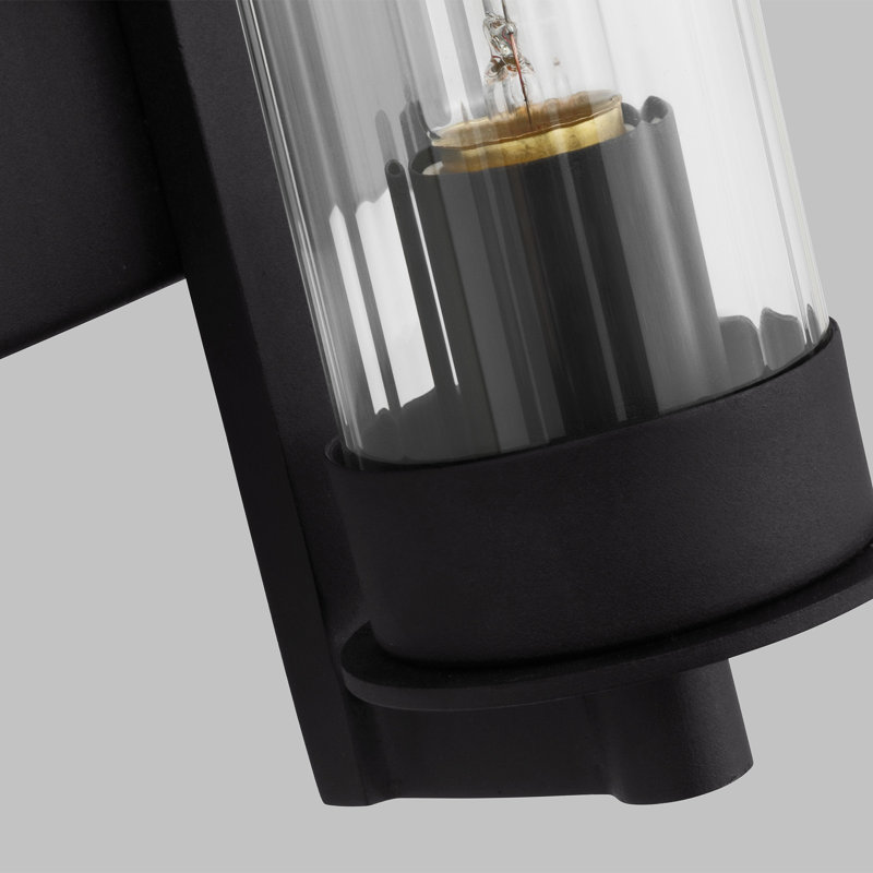 Blesse Aluminum Wall Light, Black, 12.5" H x 5" W x 5" D