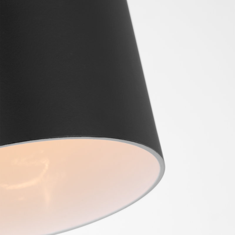 Archer Small Flush Mount, Midnight Black