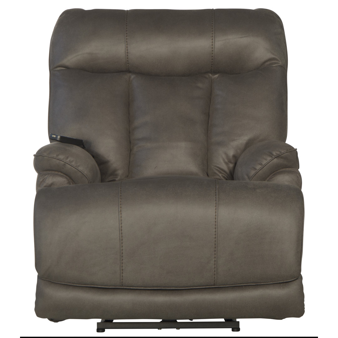 Anders Power Lay Flat Recliner w/ Adjustable Headrest & Lumbar, Heat & Massage & Extension Footrest Latitude Run® 