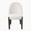 Chaise d'appoint en tissu beige Clayten (ensemble de 2)