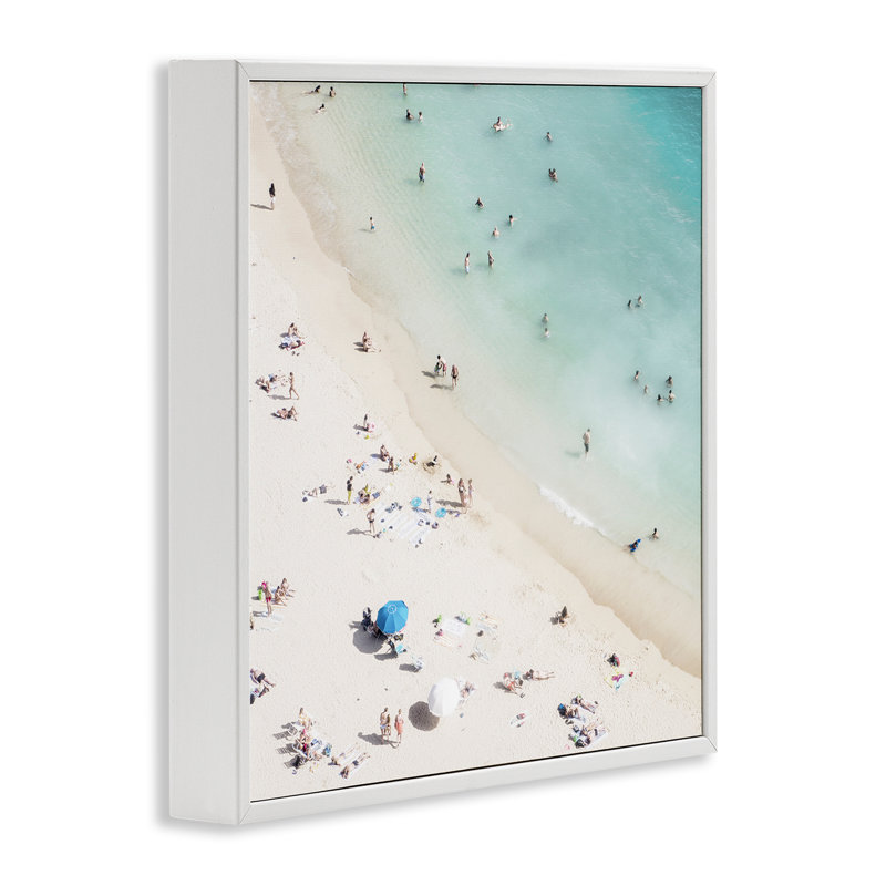  «Summer Weather Beach Day», art de la giclée encadrée par Danita Delimont, H 12 po x l 12 po