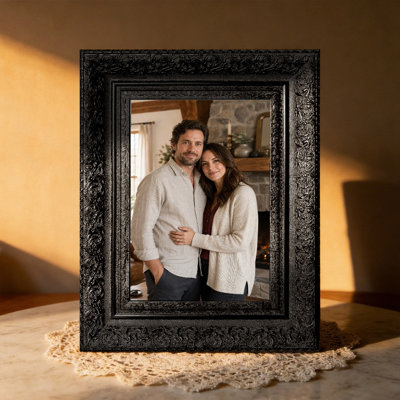 5" x 7" Black 3 PCS Memory Picture Frame for Wall and Tabletop Display