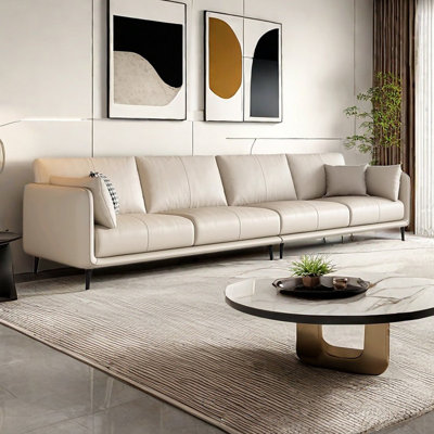 Straight-line Italian modern minimalist sofa