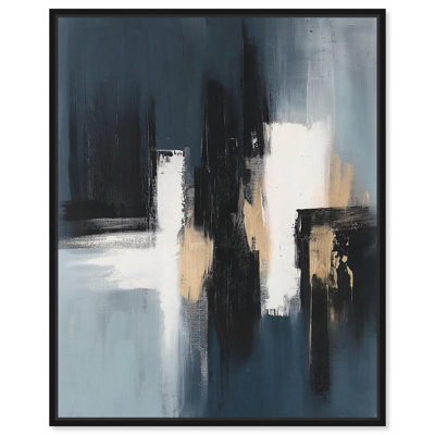 Urban Muted Depths III Canvas Blue Abstracts by Art Remedy
