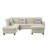  94.49” L-shaped Corduroy Deep Seat Modular Sectional Sofa Couch For Living Room-775179377