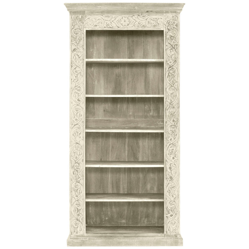 Crankill 180cm H x 90cm W Solid Wood Standard Bookcase