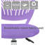 Chaise de bureau à domicile, chaise de travail colorée avec coussin rembourré en filet doux, chaise d'ordinateur pivotante réglable en hauteur pour les adolescents, mauve-133354932