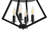 4-light Farmhouse Metal Diamond Semi-flush Mount