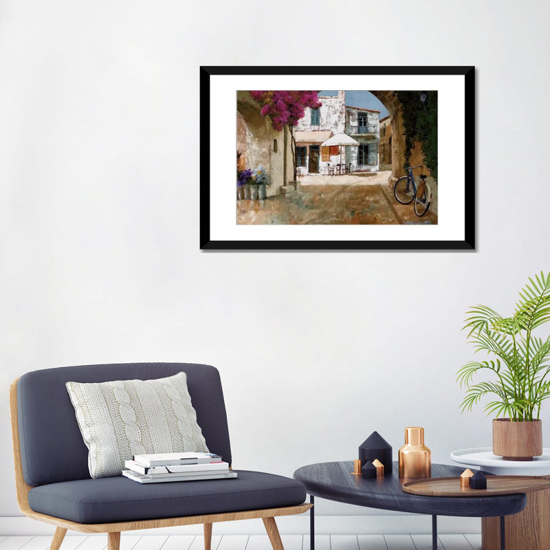 « ramassage des fleurs », reproduction sur toile, H 24 po x l 32 po x P 1 po, Papier d'art encadré noir, Blanc