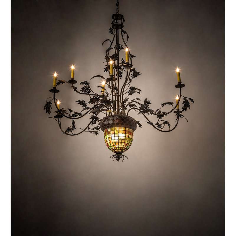 Greenbriar Oak 11 - Light Chandelier
