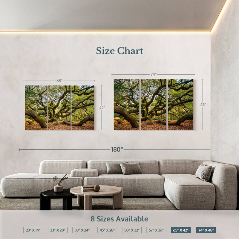 Harnek Extensive Oak Tree, 48" H x 74" W