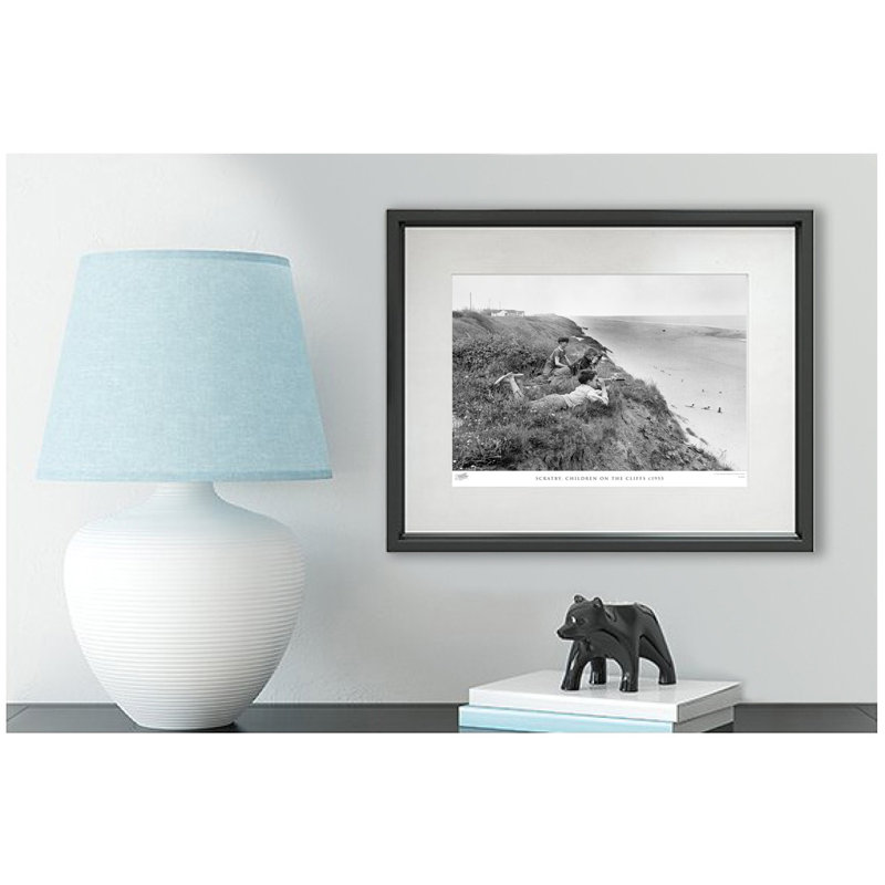Scratby, Children On The Cliffs C1955 by Francis Frith - Single Picture Frame Print, 45cm H x 60cm W x 2.3cm D