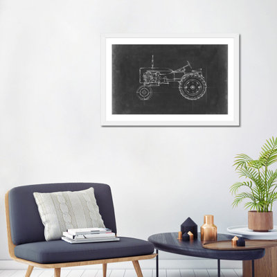 "Tractor Blueprint III" par Ethan Harper, reproduction d’art