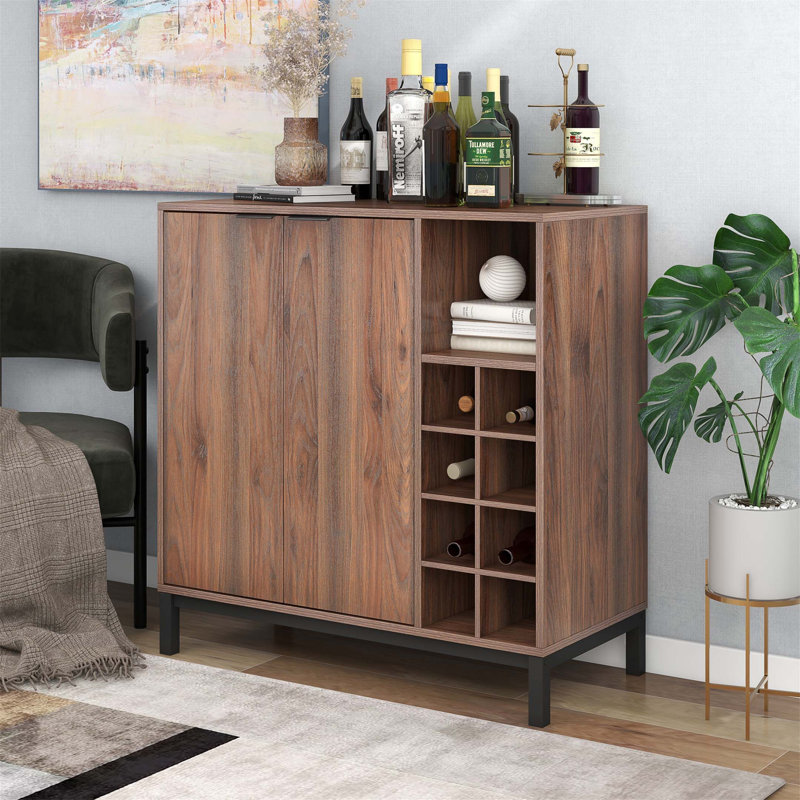 Table buffet large 33,86 po Fernande, Brun