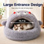 Niche pour chat à capuchon anti-anxieux avec fond antidérapant pour chats d'intérieur et petits chiens Monster-131499566-131499568
