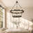 Finbar 18 - Light Steel Dimmable Wagon Wheel Chandelier,Suitable for High Ceiling-264212980