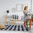Non-Slip Checkered Plaid Area Rug For Living Room, Hallway Runner, Entryway Rug, Black/Gray/White-1464549457