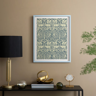 Reproduction encadrée vintage rétro XXXVIII, bois massif
