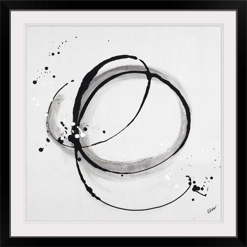 'Divine IV' Rikki Drotar Painting Print, 24" H x 24" W x 1" D, Black Frame