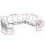 Vidaxl Garden Sofa Set With Cushion 10 Pcs Black Aluminium