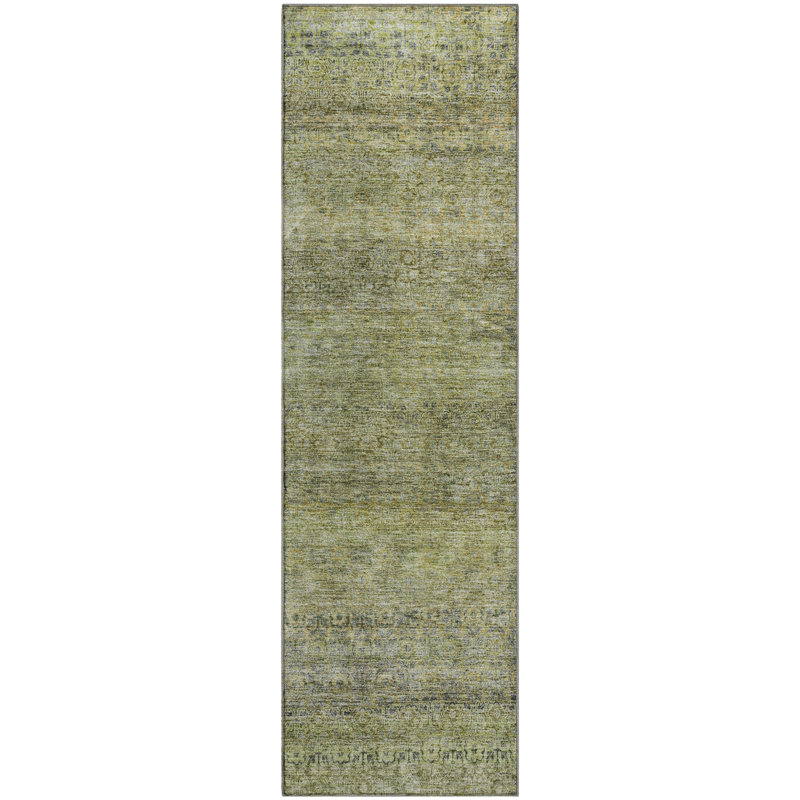 Premium Machine Washable Lyndhurst AMF1174 Stripes Rug, Runner 2'3" x 7'6"