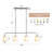 Pendant Lighting For Kitchen Island, 4-Light Pendant Lighting Modern With White Frosted Glass