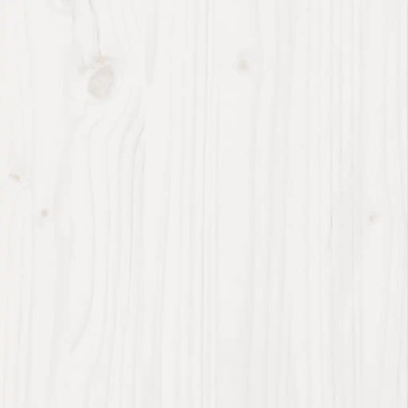 2 Wood Planter, White, 46cm H x 70cm W x 70cm D