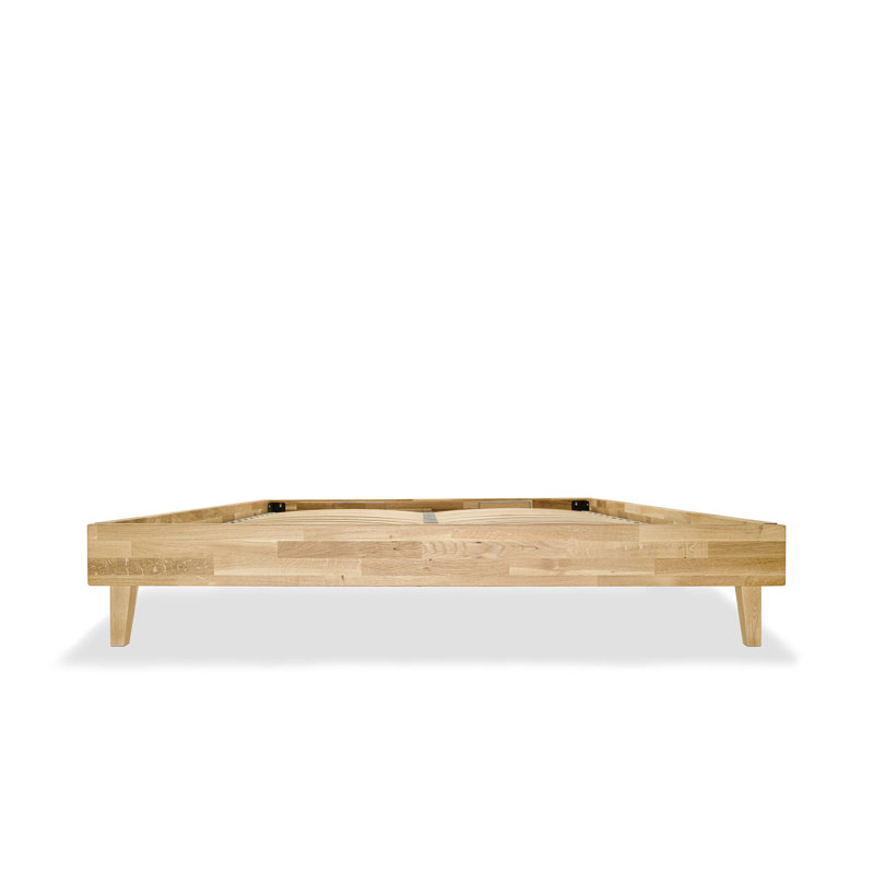Flat Solid Wood Bed, 140 x 200 cm