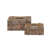 Wood Handmade Distressed Starfish Decorative Brown Box with Knotted Rope Details Set