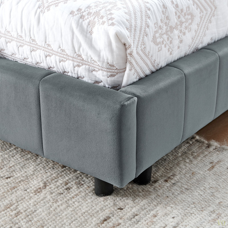 Full Size Upholstered Tufted Bed Frame, Sofa Bed Frame With Comfortable Backrest And Armrests, Full Size Bed For Bedroom, Living Room,Velvet(80.5''*59''*30.5'')