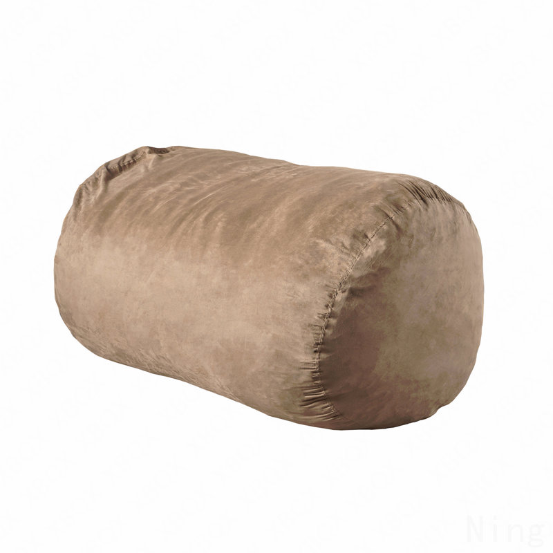 Fauteuil à billes cylindrique en suède de 6,5 pieds, Toscane, Tuscany Microfiber
