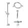 Kingston Brass Made To Match Shower System With Slide/Grab Bar And Hand Shower