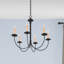 Lustre classique / traditionnel à 6 lumières de style bougie Analysia