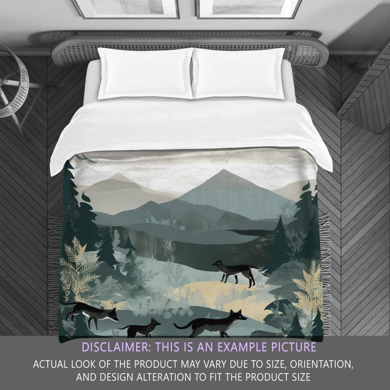 Wolf Wildlife Comforter, King Comforter