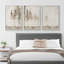«Pastel Abstract Tree Subtle Neutral Modern Rustic Home Decor», reproduction d'art sur toile encadrée-129504173-83866040