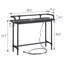Table de console d'entrée moderne avec prises électriques et ports USB, table de canapé étroite avec structure en métal et plateau en bois d'ingénierie-1308289113-1308289114