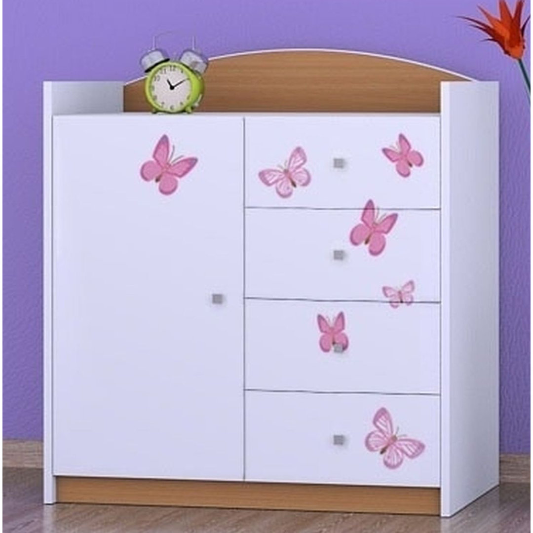 Nicoletti Kids 4 - Drawer Combo Dresser