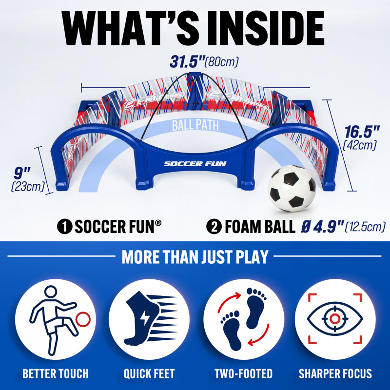 Soccer Fun Arcade Indoor Practice Game for Kids, Non-Electronic