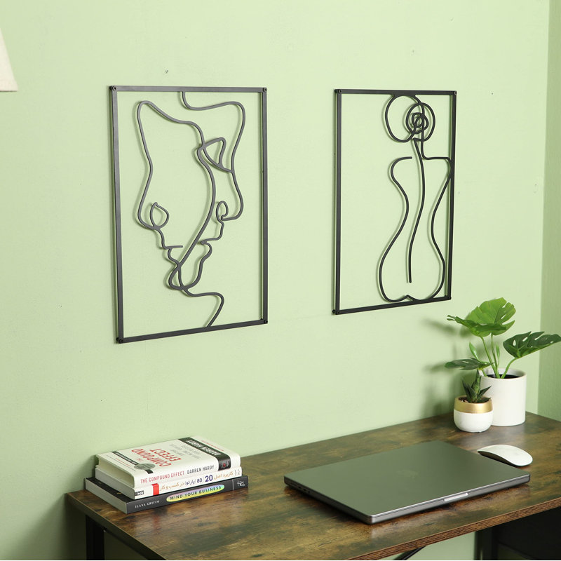 Ensemble de 2 décorations murales minimalistes