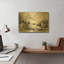 Tableau mural en métal doré « Cheval blanc » de GraphINC, 40,6 x 30,5 cm-759591021