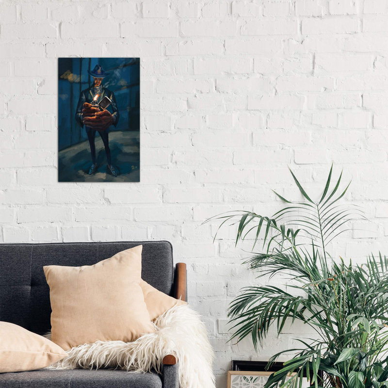 An Evening Cigar - Wrapped Canvas Painting, 101.6 cm H x 66.04 cm W x 3.175 cm D