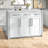Aleata Kitchen Island with Engineered Marble Top-905385280