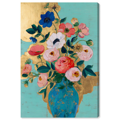 «Anemone and Ranunculus Still Life II», reproduction d'art sur toile par Art Remedy, tendue sur châssis, 24 x 36