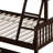 Twin Over Full Rubber Wood Bunk Bed With Trundle, Convertible Ladder And Guardrail, Detachable-585777730-603021755