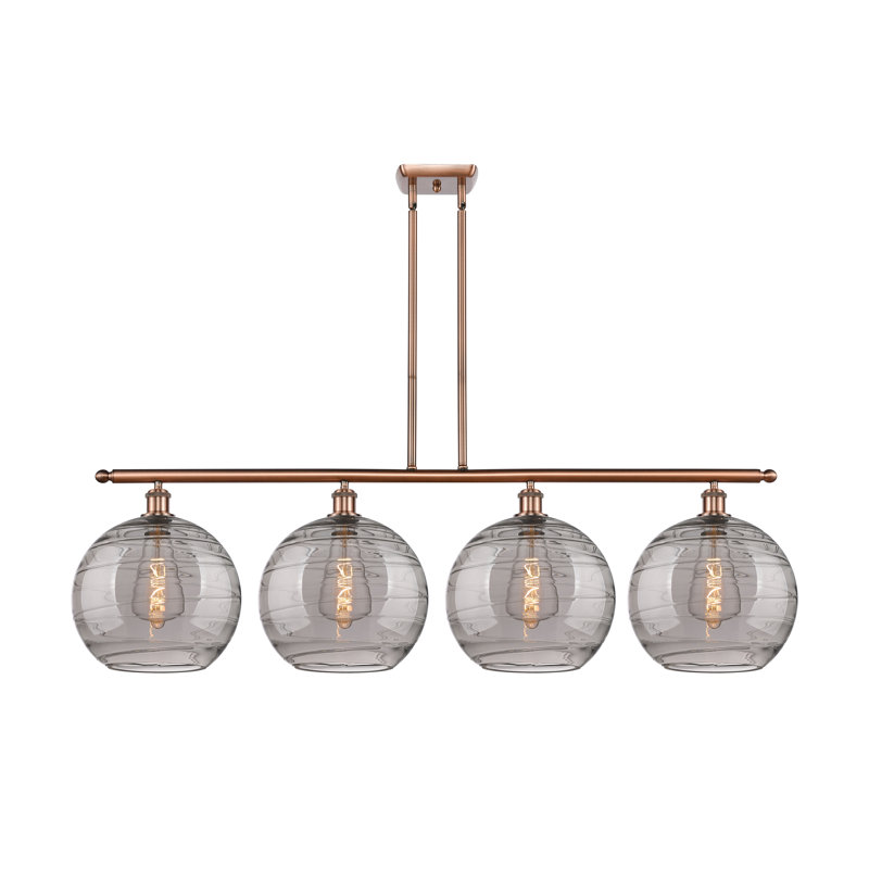 Ellington 4 - Light Kitchen Island Pendant, Antique Copper