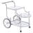 Chrome 3-Tier Serving Cart With Casters